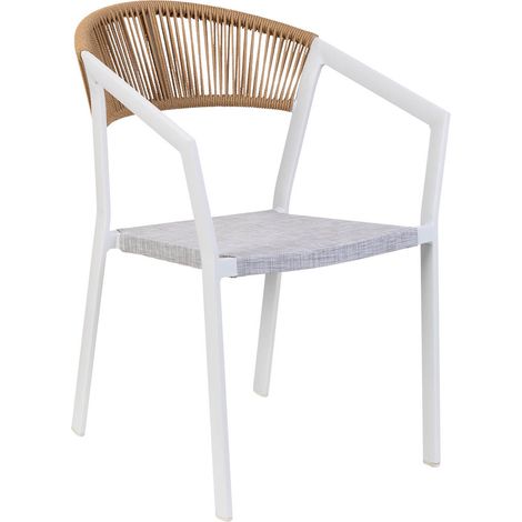 Silla de aluminio blanca 57x62x78 (1/5)