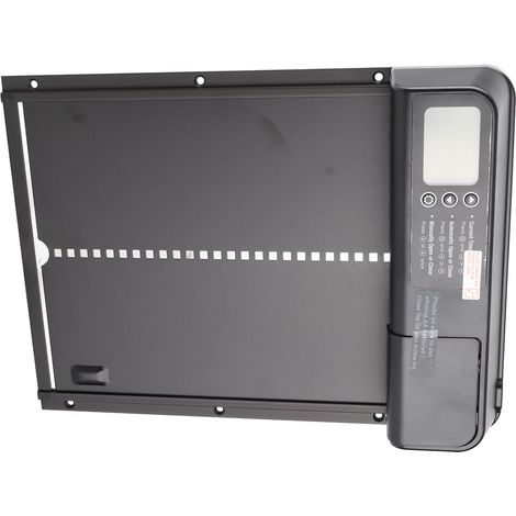 Porte de poulailler automatique en alliage aluminium avec programmateur écran LED IP45 étanche à piles ouvre-porte poules pour ferme (1/5)
