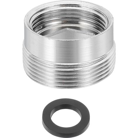 Adaptateur De Mousseur De Robinet, Femelle M18 À Mâle M22 Avec Joint, Longueur 13mm Réducteur De Robinet Aérateur, adaptateur robinet cuisine pour tuyau d'arrosage, robinet d'évier (1/5)