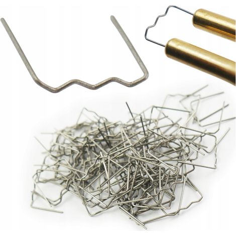 RS16 Kunststoffklammern, 100 Stück, flach, kleine Wellenform, 0,6 mm, für Kunststoffreparaturen