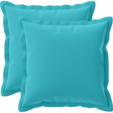 Kissenbezug 2 stk. HOUTEN Türkis 45 x 45 cm Polyester vidaXL