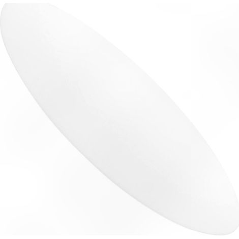Abat-jour Plafonnier Diffuseur Rond 29,5x29,5x0,2 cm Lumière Douce 1 Pièce Blanc Halo Moderne Cache Lustre Élément Décoratif (1/5)