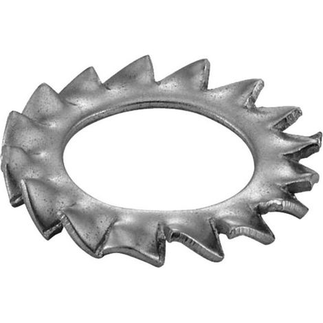 Rondelle éventail à denture extérieure AZ inox A2 DIN 6798A 8X15X2,4 boîte de 200 - - 625138 (1/5)