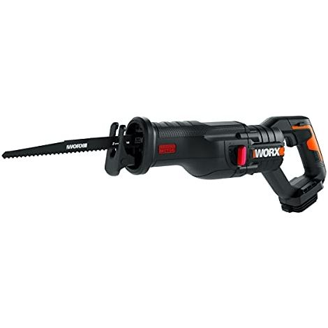 WORX - SCIE SABRE BRUSHLESS SANS FIL 20V - 4AH - WX516.9 (LIVRÉE SANS BATTERIE NI CHARGEUR, AVEC 1 LAME BOIS ET 1 LAME MÉTAL)