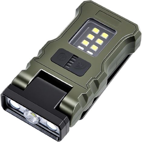 Lampe de poche rechargeable super lumineuse avec 9 modes rotatifs à 180° pour le camping, la randonnée, l'atelier, la réparation (1/5)