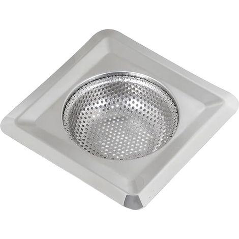 Cestello filtro per scarico lavello in acciaio inox da 4,3 pollici con maglia fine per filtrare i capelli, adatto per cucine e bagni.