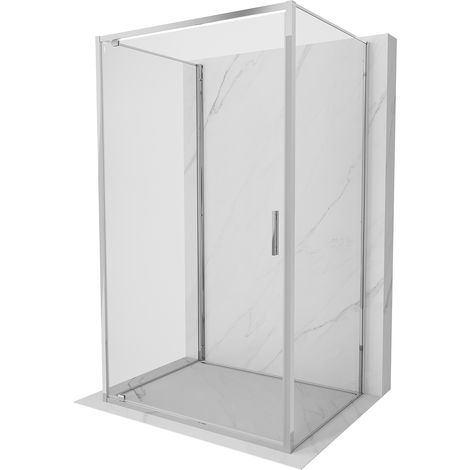 Mexen Exo-BR 3S Duschkabine 3-seitig schwenkbar 80 x 120 cm, transparent, Chrom - 8181-080-120-01-00-3S (1/5)