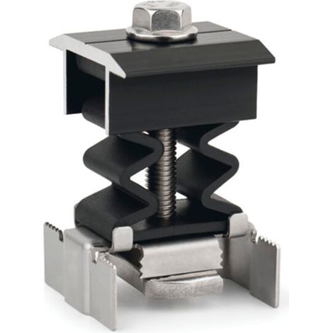 Boite de 10 - Pince de fixation rapide noire pour panneaux solaires - 30/50