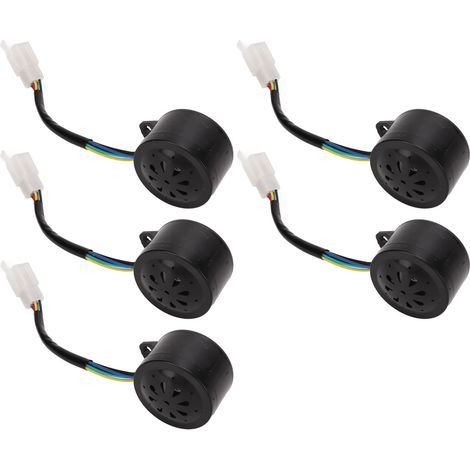 Lot de 5 avertisseurs sonores universels de recul 110-120 dB, alarme de marche arrière 12-60 V pour tricycles et scooters électriques (1/5)