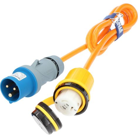 Kalle Landanschlusskabel CEE 230V 16A 2,5mm² Marinco 32A Extreme Signal Orange IP44 1,5 Meter (1/5)