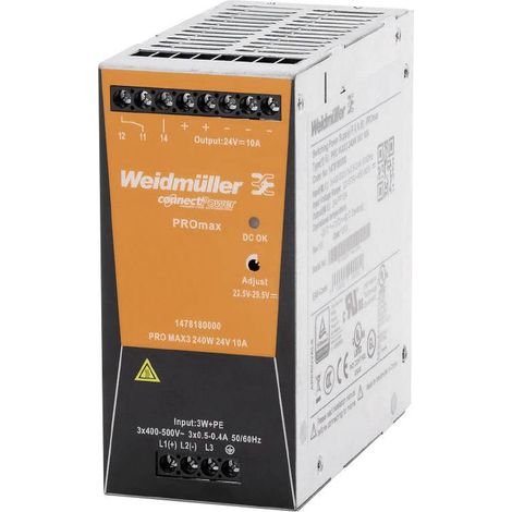 Weidmüller 1478180000 Alimentation rail DIN 12 V/DC 10 A 240 W Contenu 1 pc(s) W235471 (1/3)
