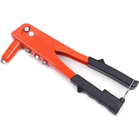 Kit d'outils pour rivets en alliage d'aluminium, pistolet à rivets manuel ergonomique à double poignée pour portes et fenêtres (1/5)