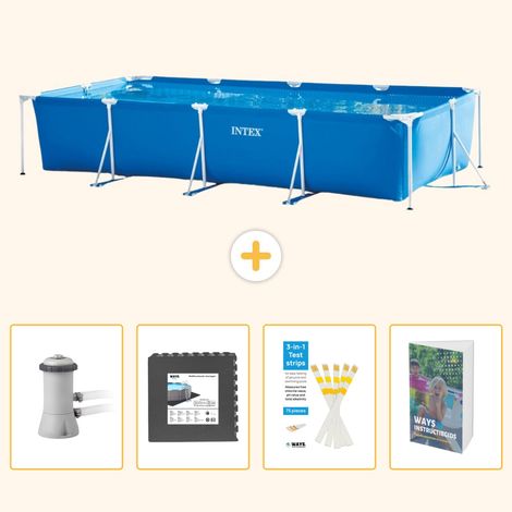 Intex Piscine Tubulaire Rectangulaire - 450x220x84 cm - 5-pièces SCB131 (1/5)