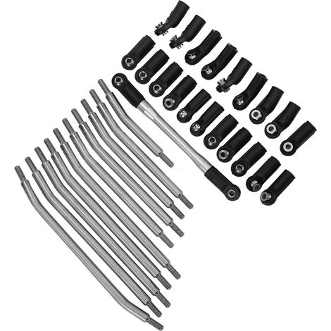 Tige de direction robuste en acier inoxydable pour SCX10 90046 90047, résistante à la corrosion et aux déformations. (1/5)