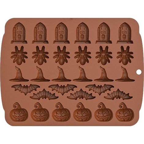 Silikonform – Für Süßigkeiten, Schokolade, Seife, hausgemachtes Eis – Festliche Halloween-Partys – 1 Stück (1/5)