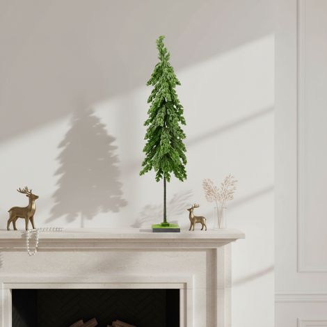 Alberello natalizio "Flurry" con glitter per decorazioni da interno da h 100 cm -Bianco / Small (1/5)