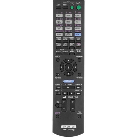 Télécommande Universelle Compatible SONY STR-DN840, STR-DH550, RM-AAU170, RM-AAU169, STR-DH740 pour Récepteur AV (1/5)