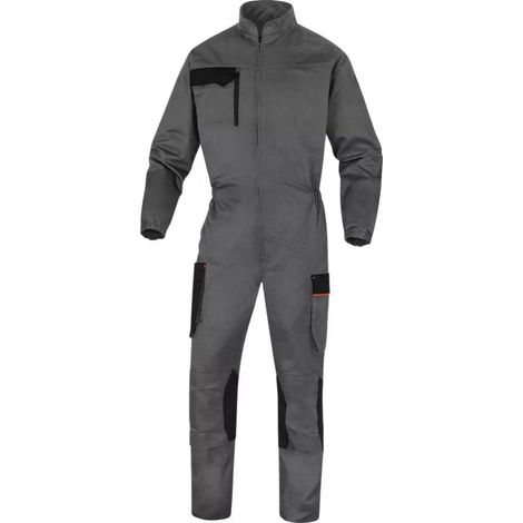 Tuta da lavoro unisex con cucitura rinforzata con tasche porta-ginocchiere MACH 2 DELTA PLUS Grigio XL (1/2)