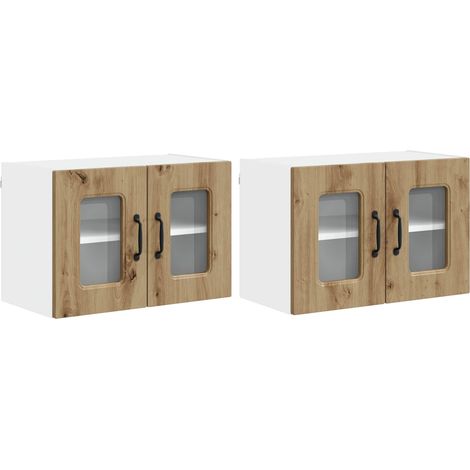 Maison Exclusive - Panel de lavaplatos Kalmar 2 pcs Roble artesan