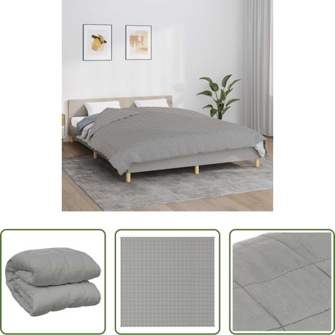 Schlafdecke - Gewichtsdecke Grau 220x235 cm 15 kg Stoff (1/5)