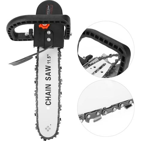 Support de tronçonneuse de 30 cm (12 pouces) transformant une meuleuse d'angle en tronçonneuse - Outil de travail du bois (1/5)