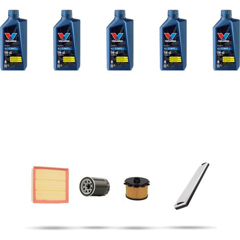 Kit tagliando 4 FILTRI e 5L OLIO compatibile con Citroen Xsara 1.9 Diesel 51kw dal 2001 (1/5)