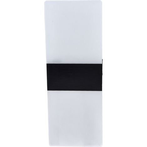 Applique murale LED 6W en acrylique, éclairage 360° haute luminosité, protection contre les intempéries, pour chambre, cantine, 90-265V, noir (1/5)