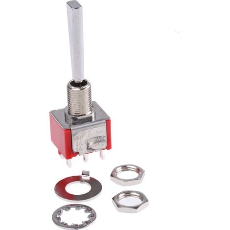Interrupteur à levier RS PRO, On-Off-On, 2RT, 5 A @ 250 V c.a. ( Prix pour 1 )