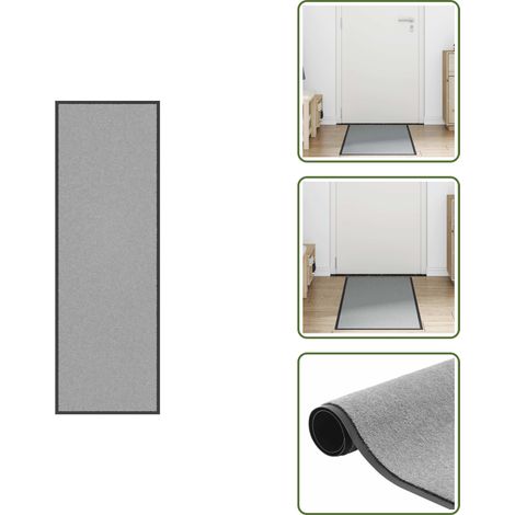 Paillasson gris 60x180 cm - Paillasson - Paillasson De Porte - Paillasson De Bienvenue - Paillasson De Porte Extérieur (1/5)