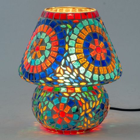 Signes Grimalt Möbel Desktop -Lampe Marokkanische Lampe bis 18x18x2cm Blue Lamps 28541 (1/2)