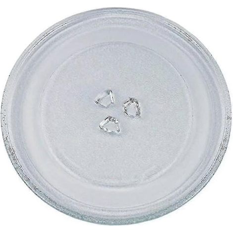 Plateau tournant universel pour micro-ondes en verre avec 3 fixations, 24,5 cm (1/5)