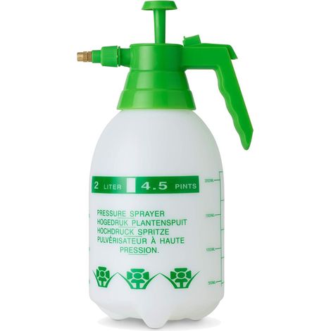 Garden Power Sprayer - Multi-Purpose Pressure Pump for Fertilizers, Herbicides, Insecticides, Cleaners - 2L Plastic Spray Bottle (1/5)