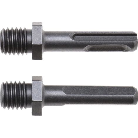 2pcs Adaptateur M14 Filetage Mâle vers SDS Plus Triangle Femelle et Femelle pour Broyeur Foret Connexion Convertisseur de Forets Diamant Montés sur Perceuse Électrique (1/5)