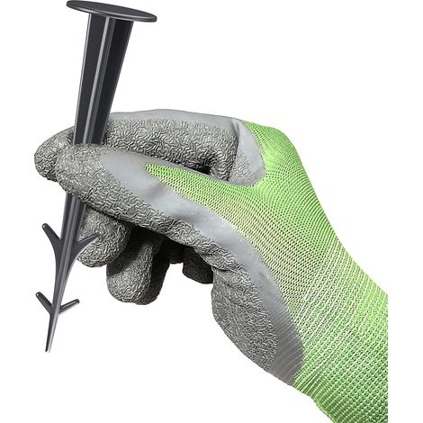 QAZQA Lot de 50 Piquets d'ancrage en Plastique Noir 12 cm résistants aux UV (1/5)