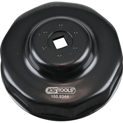 KS Tools - Cloche pour filtre à huile 3/8'', diamètre 92 mm / 10 cannelures - 150.9344 (1/3)