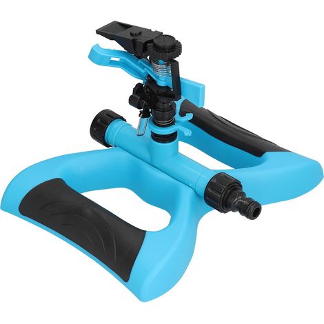 Buse bascule plastique – arroseur irrigation automatique rotatif 360° – jardin pelouse – bleu (1/5)
