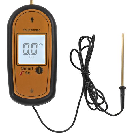 Testeur de Clôture Électrique Numérique MLD 004F - Écran LCD Rétroéclairé, Mesure jusqu'à 15KV, Jaune