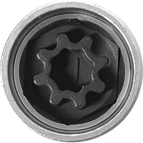 Clé à douille antivol Security Master pour écrous de roue, modèle 809 / J, douille de 17 mm, compatible avec Audi A6, A3, A4, A5 et TT.