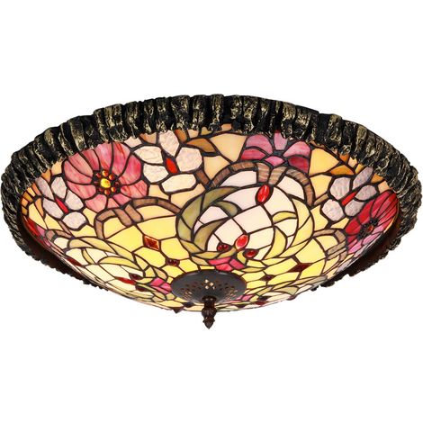 Plafoniera Tiffany Mirella 44cm 2xE27 bronzo Rabalux (1/4)