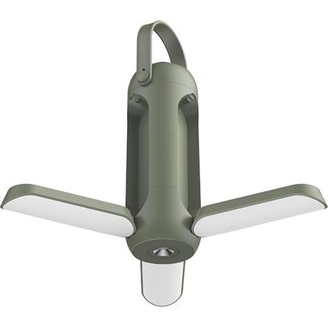 LED Camping Lanterne 10000 mAh,WolinTek Lampe Camping Multifonctionnelle,rechargeable Lanterne Camping déformable,800 lumens,3 modes d'éclairage,pour tentes, pêche, randonnée d'urgence (Vert avocat) (1/5)