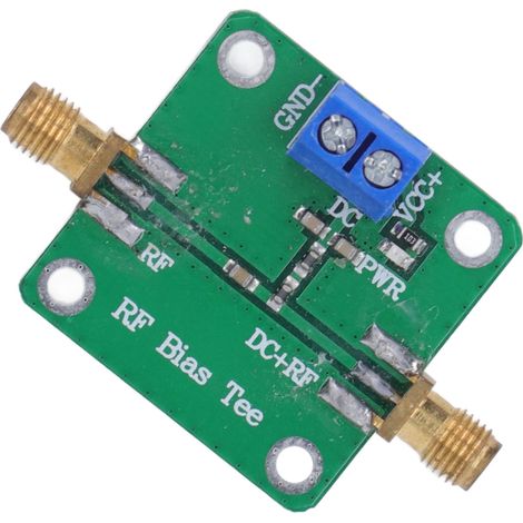 Bias-Tee HF 10–6000 MHz, Mikrowellen-DC-Sperrfiltermodul, Leiterplatte für elektronische Bauteile, Bandpass (1/5)