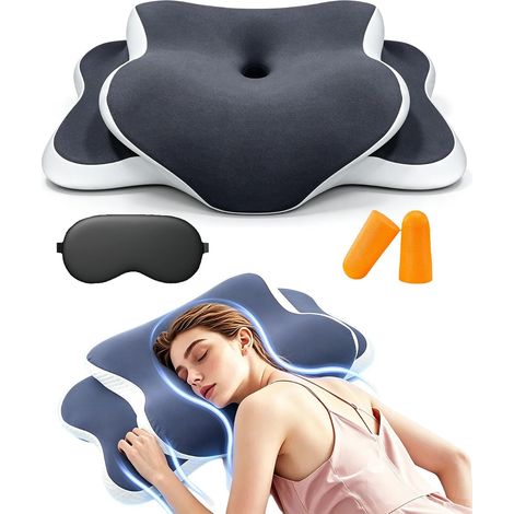 Cuscino ergonomico in memory foam SOYA 3.0, nero (1/5)