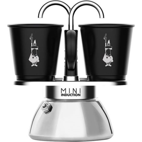 Cafetière italienne Mini Express induction 2 tasses – Base en acier inoxydable – Plateau en aluminium – 7310 – Bialetti
