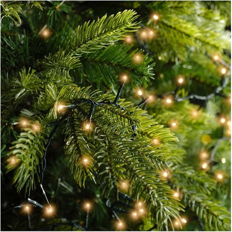 Luci per Albero di Natale 100 LED Bianco Caldo - 4,95 m