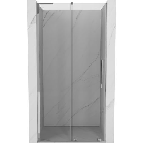 Mexen Velar L porta doccia scorrevole 110 cm, trasparente, cromo - 871-110-003-01-01 (1/5)