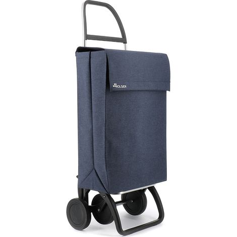 Rolser Jean Tweed chariot pliable bleu marine 43L
