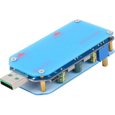 USB-Auf-/Abwärts-Netzteilmodul, Spannungsanhebung 5–12 V auf 0,5–30 V, 2 A, 15 W (1/5)