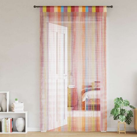 Cortinas de tiras 2 uds multicolor 140x250 cm vidaXL