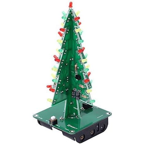 Kit Led Arbol Navidad 3d - Conjunto Diy Electronico - Alimentacion Baterias Aa O Usb - 36 Luces Led - Tamaño 60 X 136 X 60 Mm - 1 Unidad (1/5)
