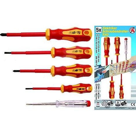 Schraubendrehersatz bgs diy 5 teile zweikomponent VDE